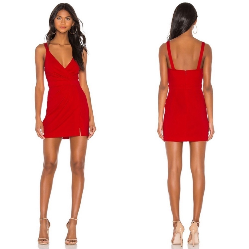 NEW NBD Noah Mini Dress in Candy Red sz XS